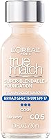 Vista 54 de L'Oreal Paris Makeup True Match Super-Blendable Liquid Foundation, Light Ivory W2, 1 Fl Oz, 1 Count C7 NUT BROWN