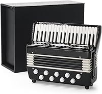 Vista 1 de Odoria 1/6 miniatura acordeón casa de muñecas instrumentos musicales accesorios