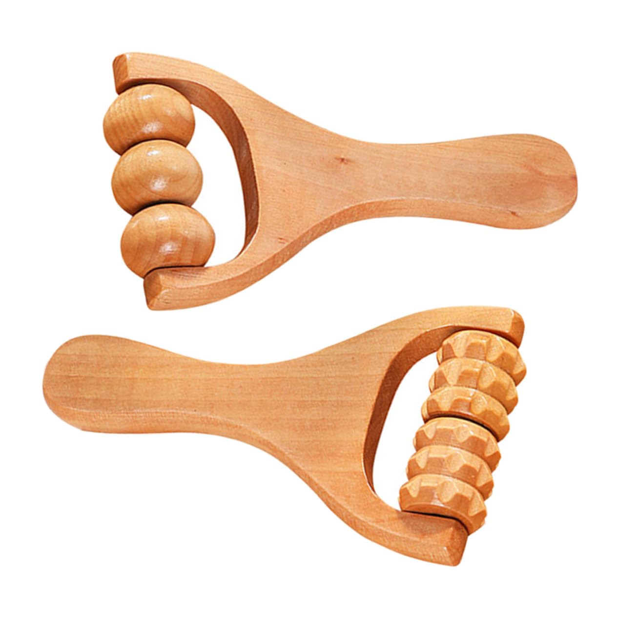 BESTYASH 5 Sätze Massage Roller Aus Holz Teiliges Massagegerät Für Beine Nacken Und Handroller Fußroller Fördert Die Durchblutung Lindert Muskelverspannungen Und Schmerzen Für 2 Stücke * 5