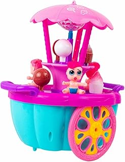 فانوس رمضان بتصميم عربة ايس كريم وحلويات - 078-3A، بلاستيك