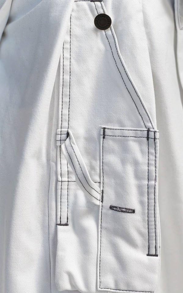 NEW Man's Fashion White Work Utility Kilt for sale2