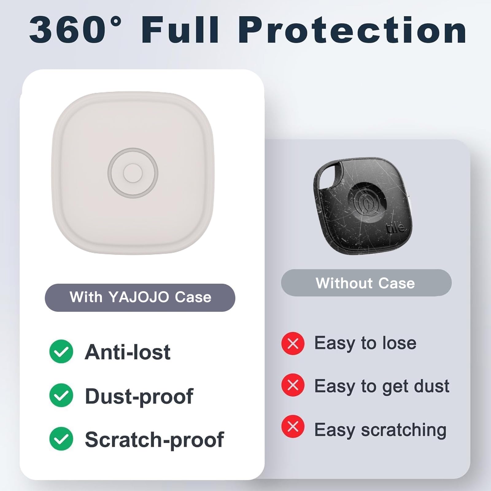 Life360 Tile Mate (2024), paquete de 2 (negro) | Meses sin interés
