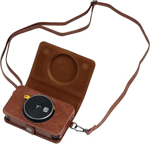 Miniatura 8 de Rieibi Kodak Mini Shot 2 Retro - Funda protectora de piel sintética para versión anterior Kodak Mini Shot 2 Retro 2 en 1 C210R, impresora