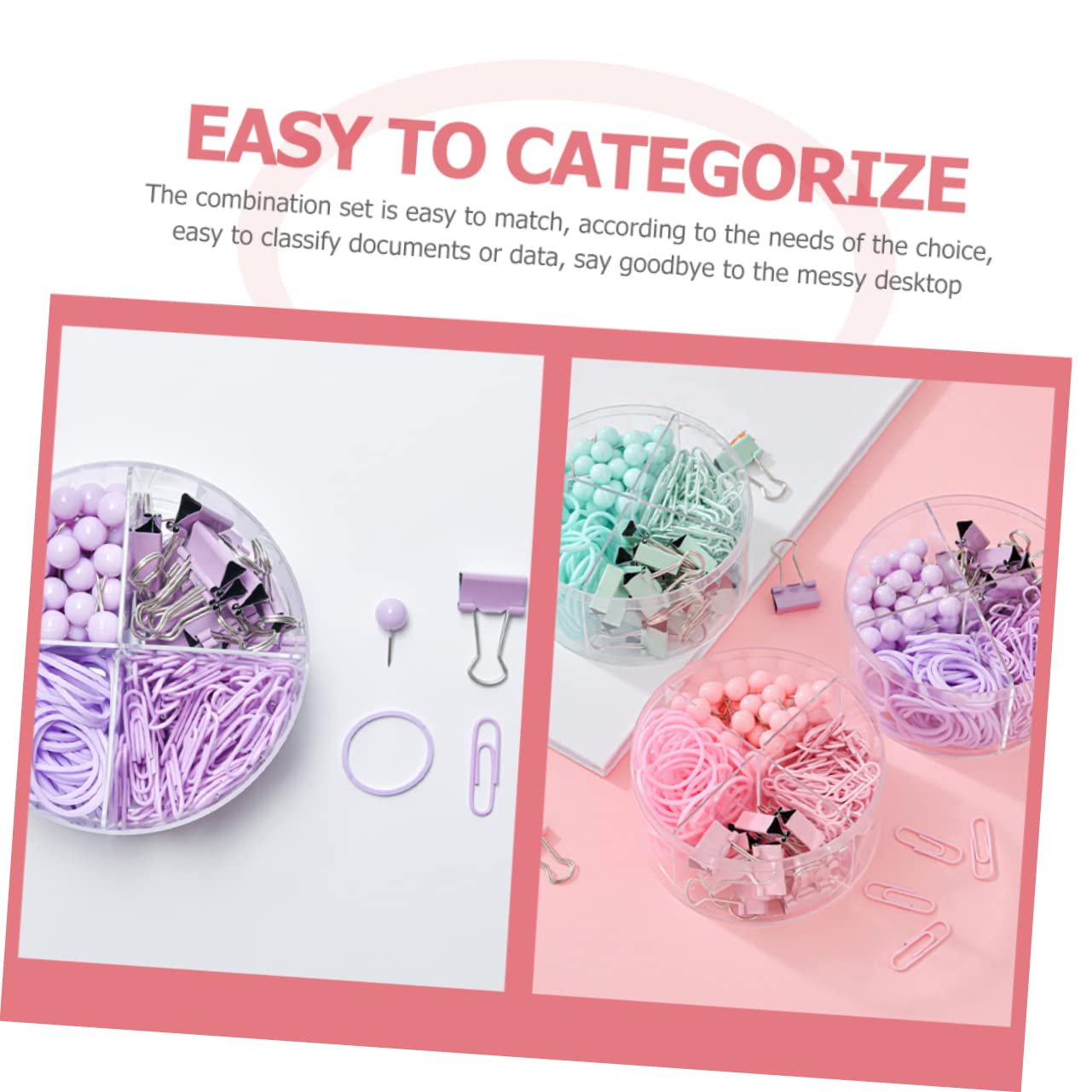 SHINEOFI 2sets Graffette Colorate Stile Macaron Clip Raccoglitore Multifunzionali Per Ufficio Scuola e Casa Per Documenti e Appunti Colori Vivaci Per Uso Quotidiano