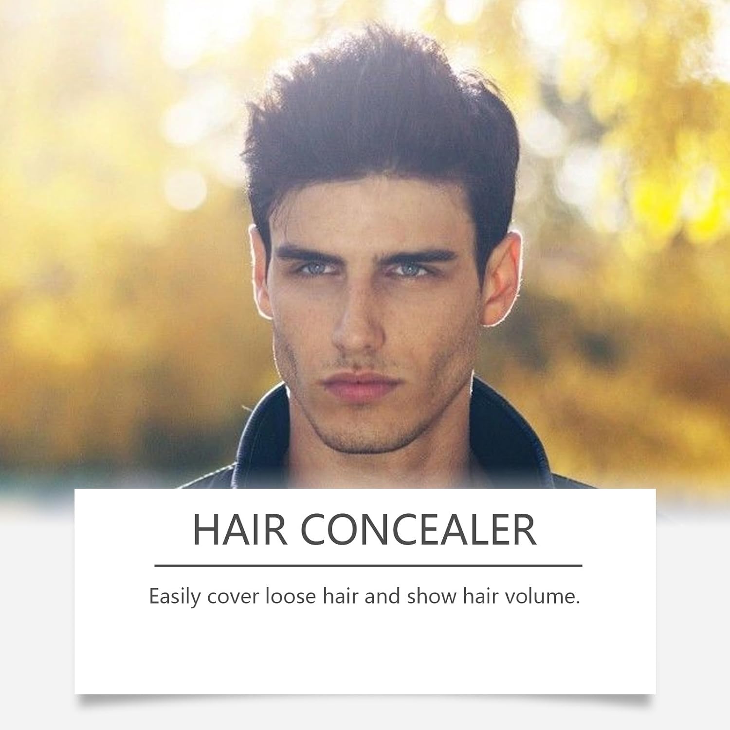 Hair Concealer Black 50g, Waterproof Sweatproof Hair Filling Cream for Thinning Hair, Instant Fuller Hair Look for Men and Women, Moisturizing Hairline Concealer with Camellia Seed Oil 2PCS