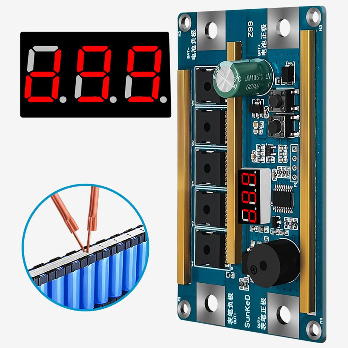 Mini Máquina De Soldadura Por Puntos De Batería, Máquina De Soldadura Portátil De Láminas De Níquel Con Pantalla Digital Inteligente.