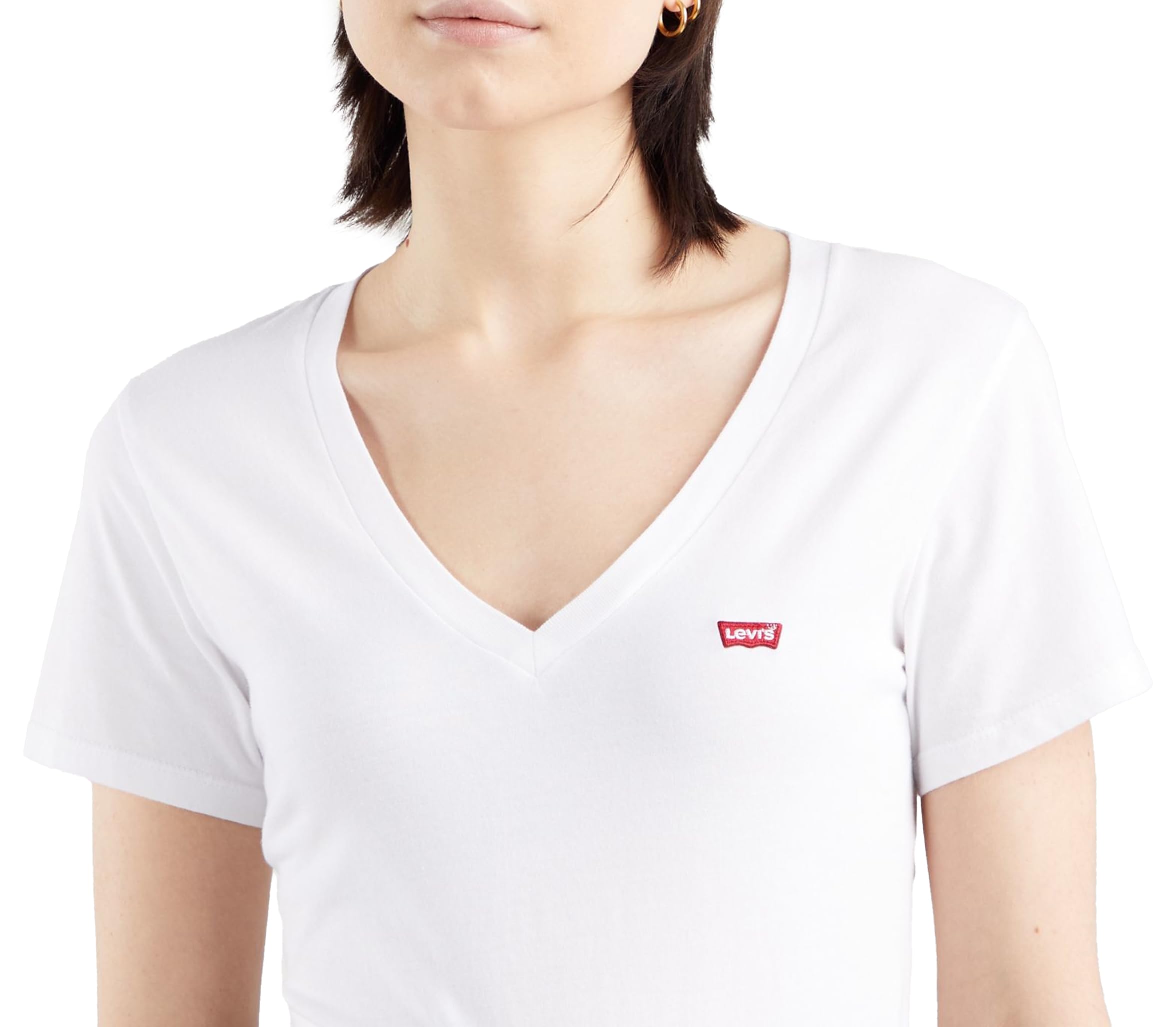 Levi's 2-Pack V-Neck Tee T-Shirt Femme