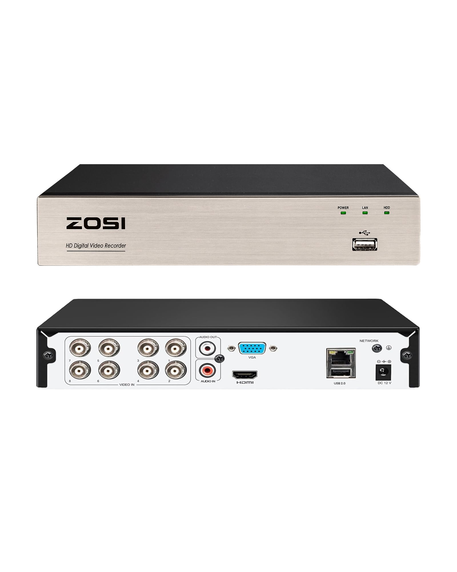 防犯カメラ7channel h.264 digitalvideorecorder Evertech 8 Channel H.265 H.264 Security DVR w 2TB CCTV