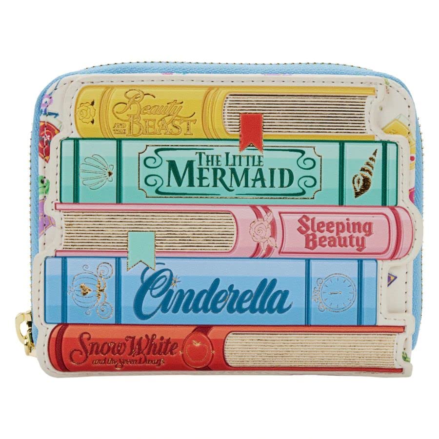 LoungeflyDisney Princess Books Classic Zip Around Wallet Disney Princess One Size, Disney Princess, One Size, Disney Princess Books Classic Zip Around Wallet