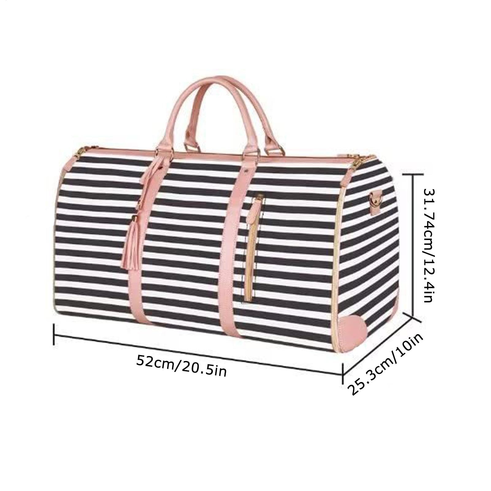 Travel Bags Women, PU Leather Duffle Bag with Shoe Compartment