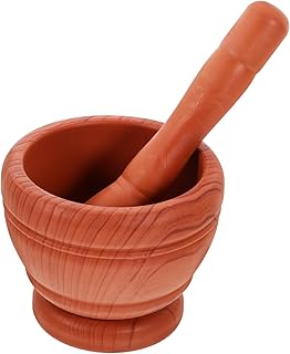 Alipis 1 Juego Triturador De Ajo Mortero De Ajo Prensa De Patatas Pesado Herramienta Para Hacer Puré De Ajo Balancín De Ajo Mortero Casero Tazón De Molienda Para El Hogar El Plastico
