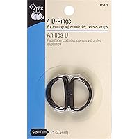 Algopix Similar Product 12 - Dritz 11711 DRings Black 1Inch
