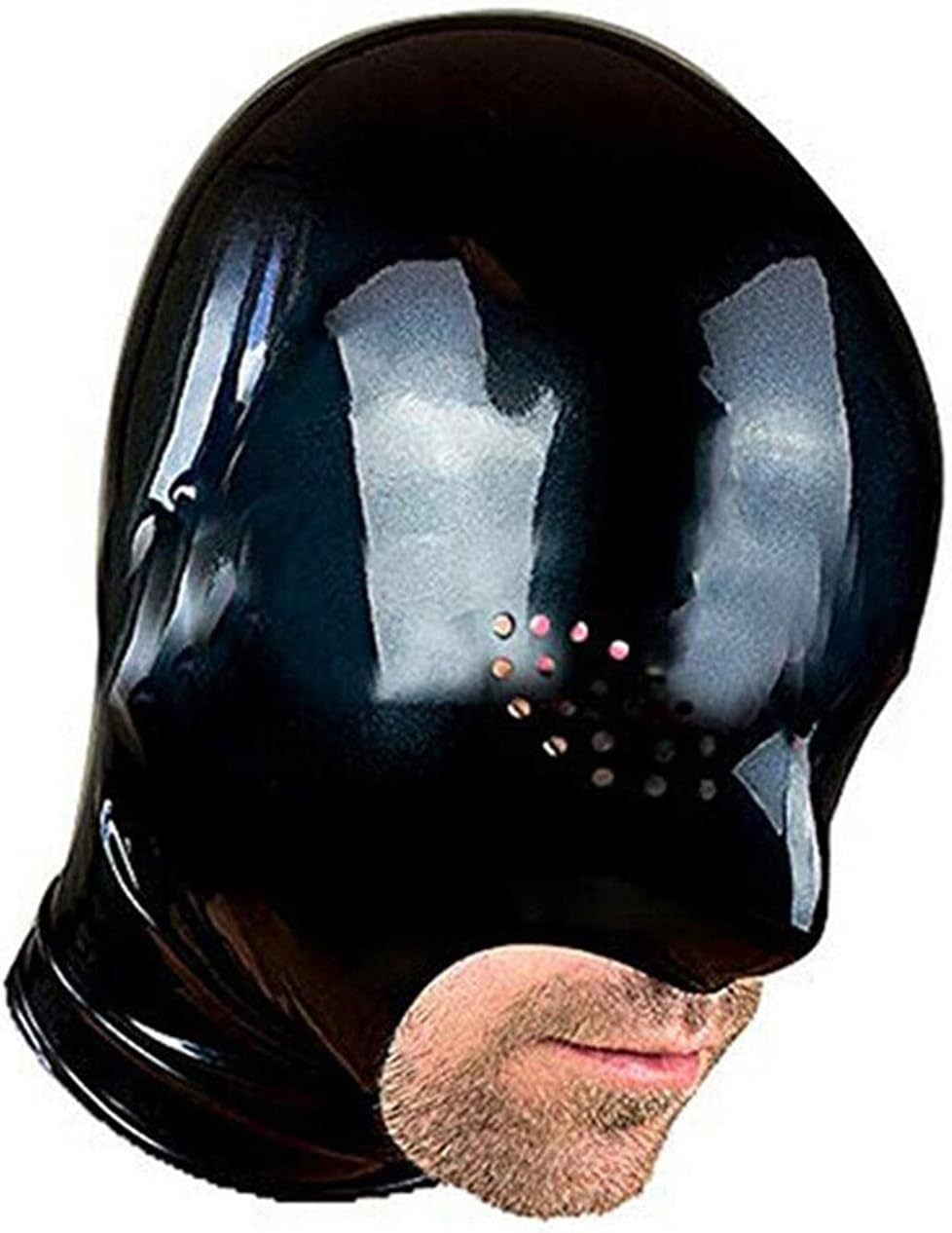 Latex Hood Rubber Mask Handmade for Men Women,LATEX Head Cover Masks Open Mouth with Back Zipper