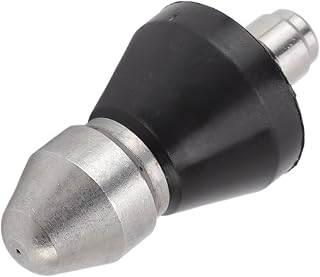 Bocal de Limpeza de Tubulação de Esgoto, Bocal de Jato de Esgoto de Pressão G1/4 Interface de Bocal Eficiente Em aço InoxidáVel Robusto para Desentupidores de Tubulação AcessóRios de Limpeza