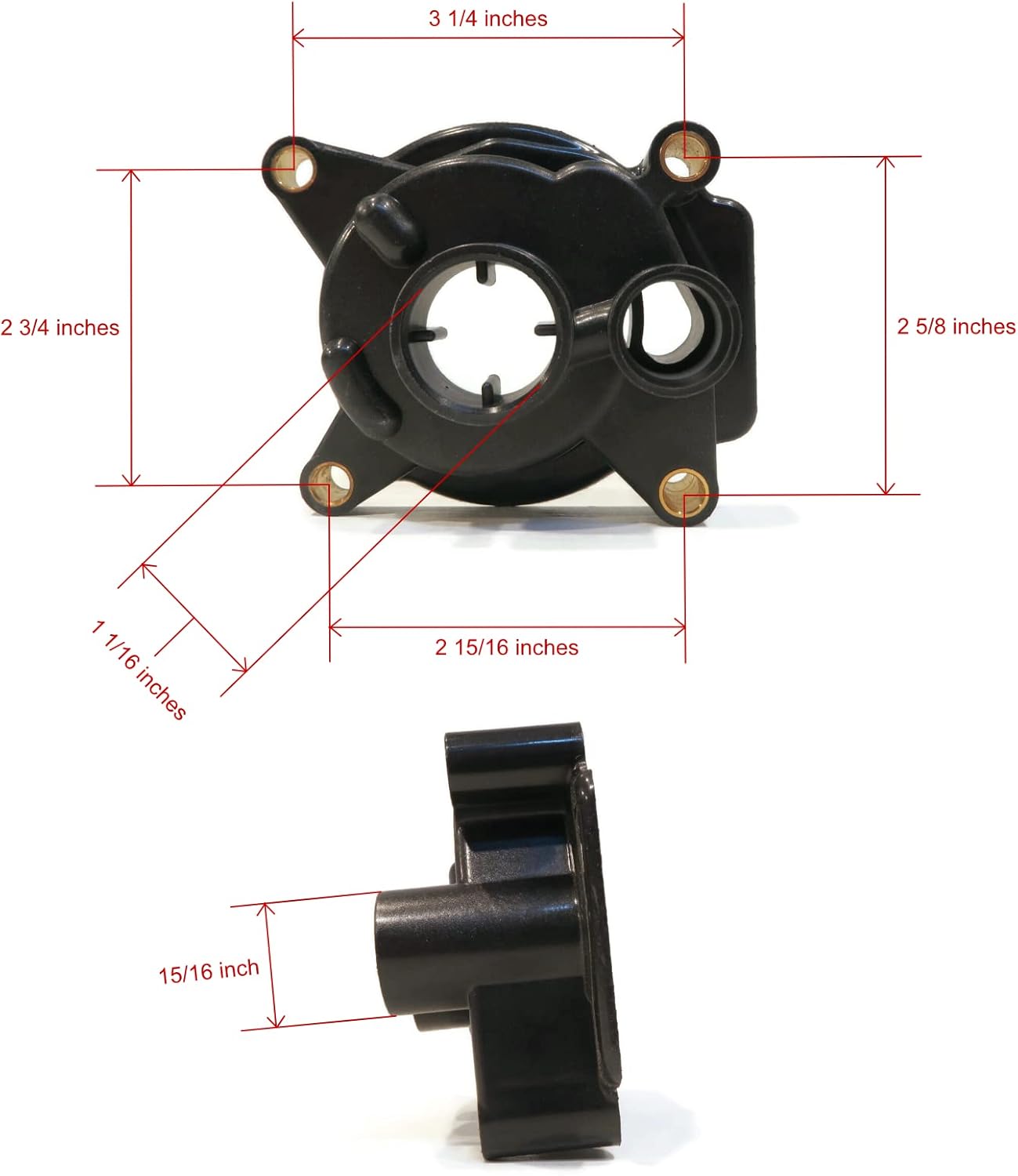 The ROP Shop Water Pump Impeller Kit for 1985 Johnson 40 HP J40RLCOB, J40TECOB, J40TELCOB