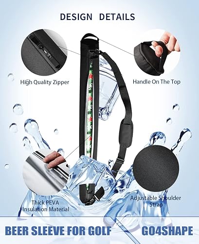 Miniatura 3 de Go4Shape Funda de cerveza para bolsa de golf enfriador de golf con aislamiento de 7 latas que cabe en bolsas de golf mantiene las bebidas enlatadas