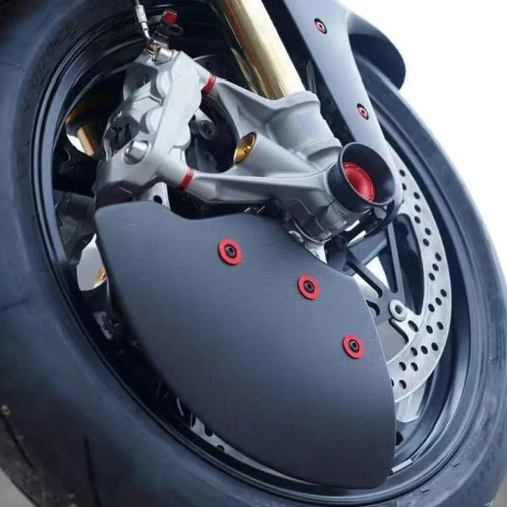 Condotto aria moto Per Ducati Panigale Raffreddatore pinza freno | Condotti di raffreddamento 'aria di aspirazione del frenante Accessori moto in fibra di carbonio(Black)