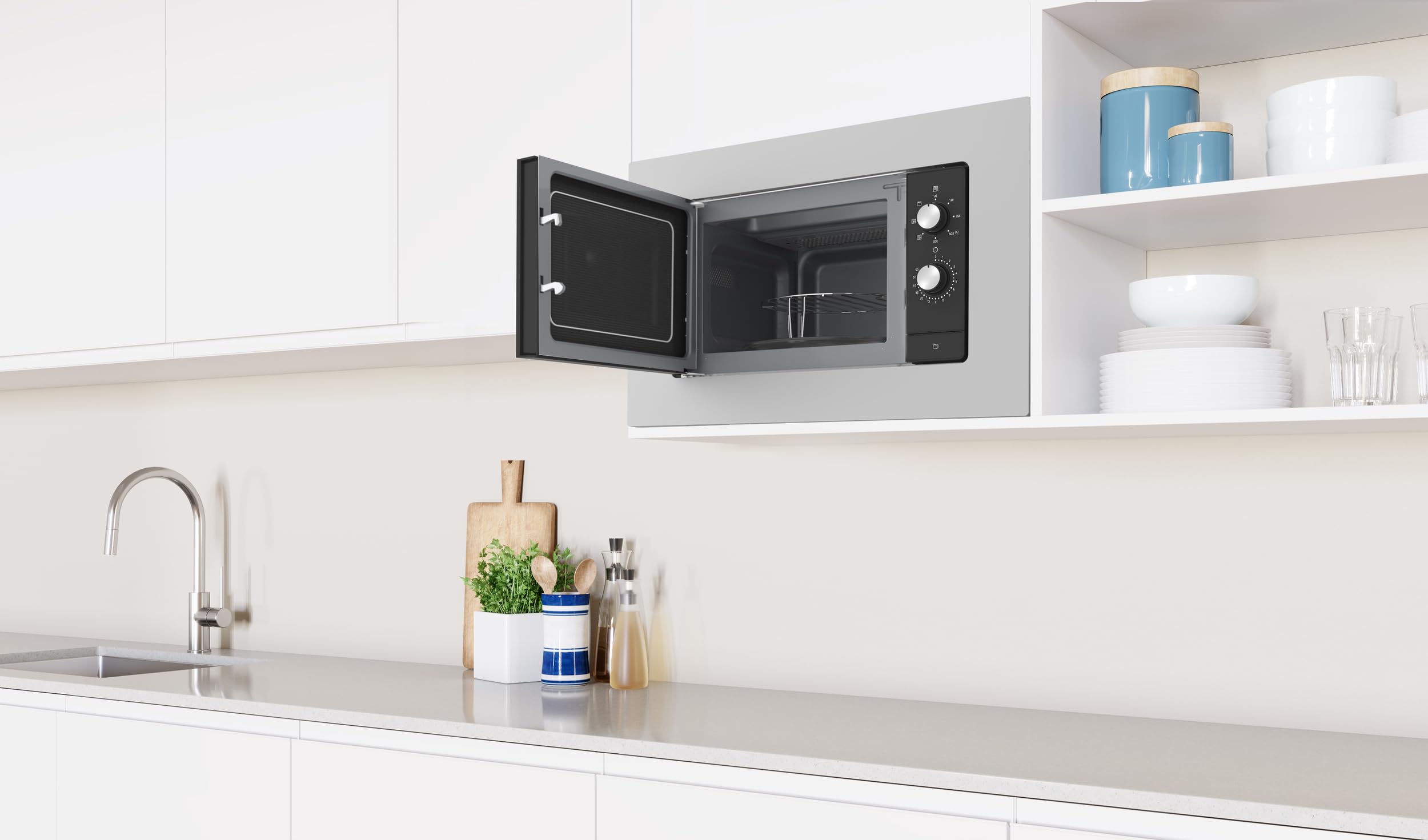 Balay 3CG6112X3 Microondas Integrable con Grill 20L 800W Inox