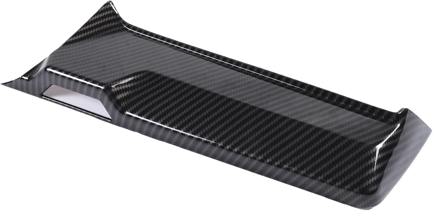 Daeiclru Car Infotainment Screen Navigation Back Cover Compatible with Corvette C8 2020-2023, ABS Center Console Screen Cover Trim, Interior Dash Trim Accessories (Carbon Fiber Pattern)