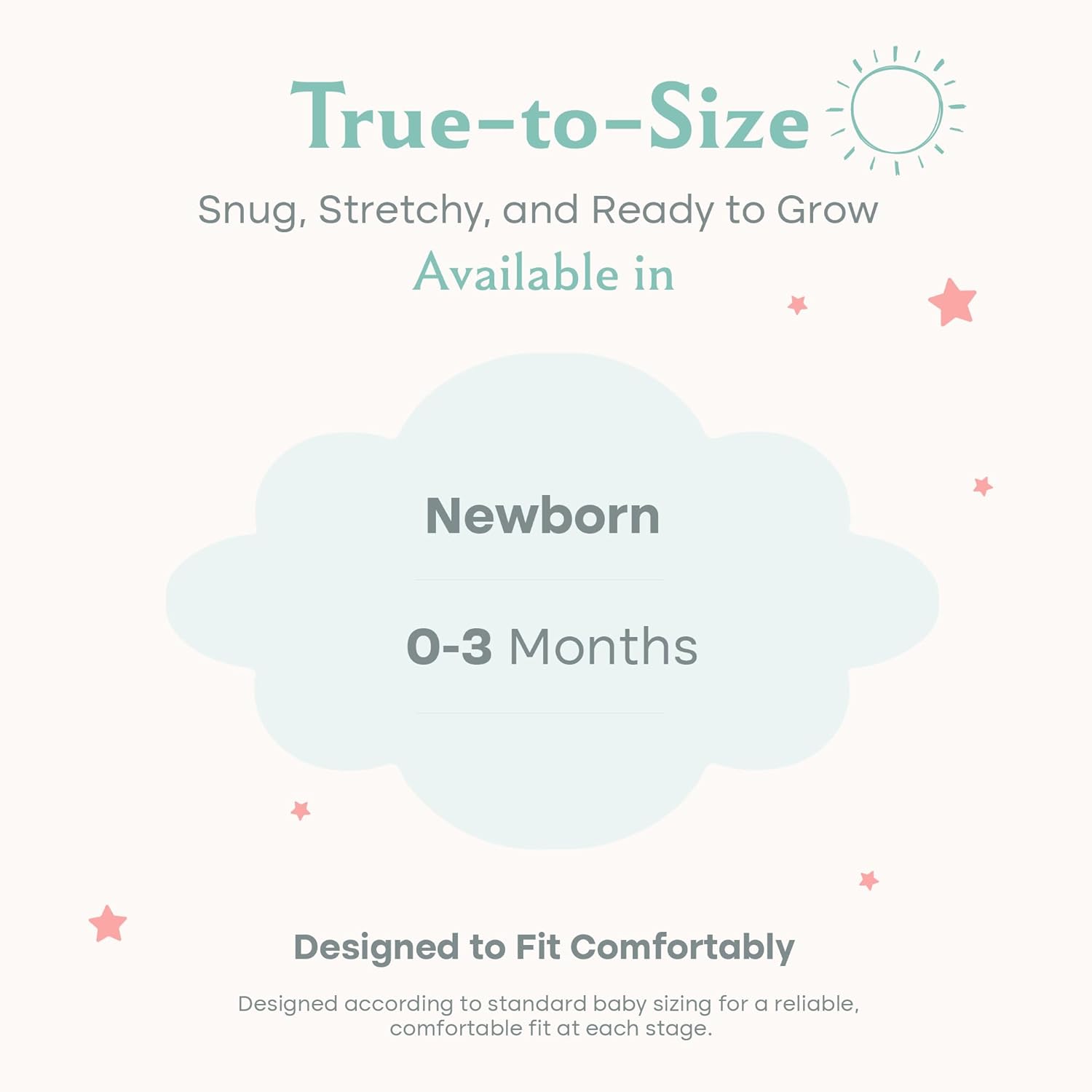 Caden Lane Newborn Knotted Gown with Hat, Soft Bamboo Viscose Baby Sack, Unisex Infant Breathable Night gown - Image 8