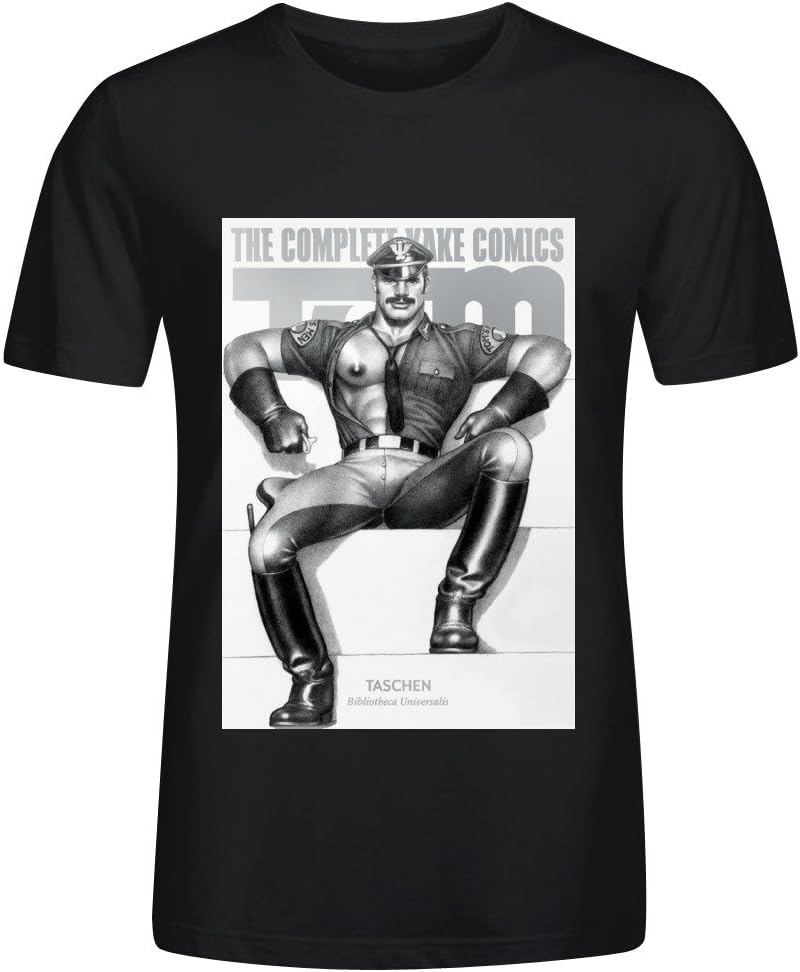 Personalized Tom of Finland The Complete Kake Comics Men T-shirt Cotton O neck Black