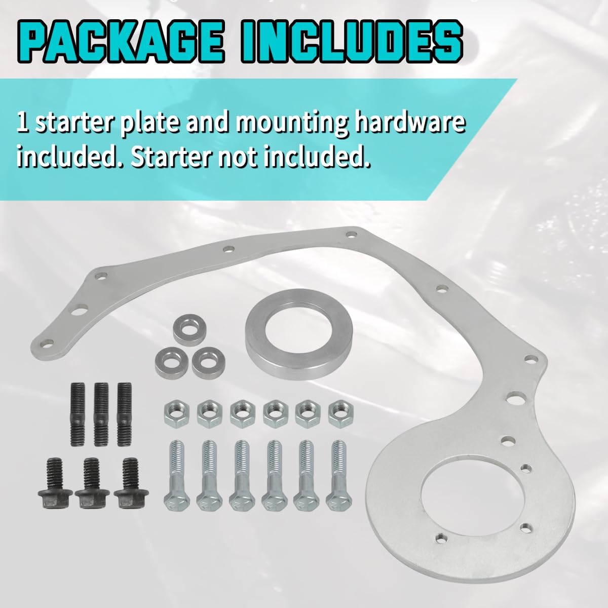 for 1955-1956 Chevy Starter Plate and Newer Blocks with Broken Starter Mounts Kit