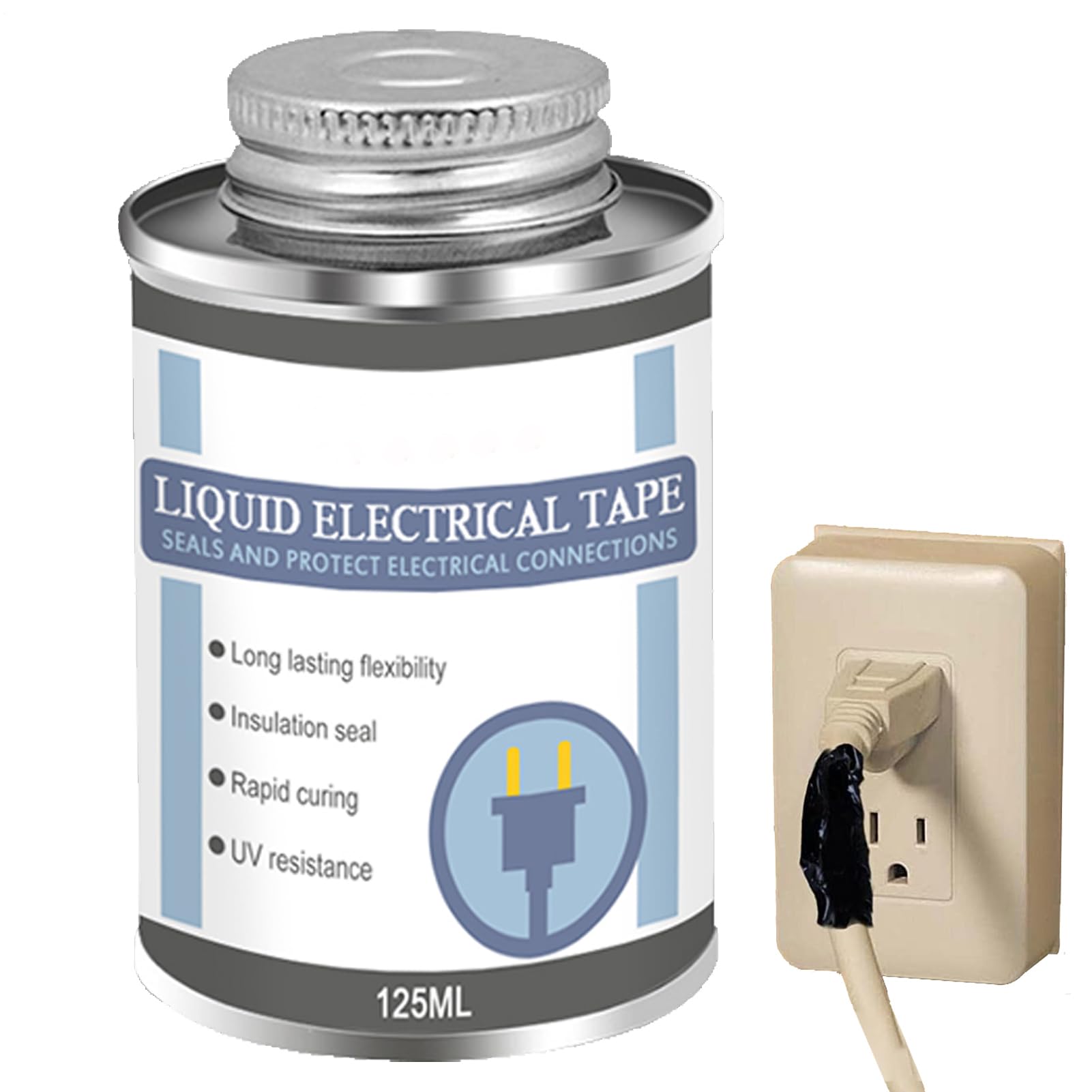 Liquid Insulating Rubber Coat, 125ML Liquid Electrical Tape, High Temperature Resistant Liquid Insulation Tape - Image 3