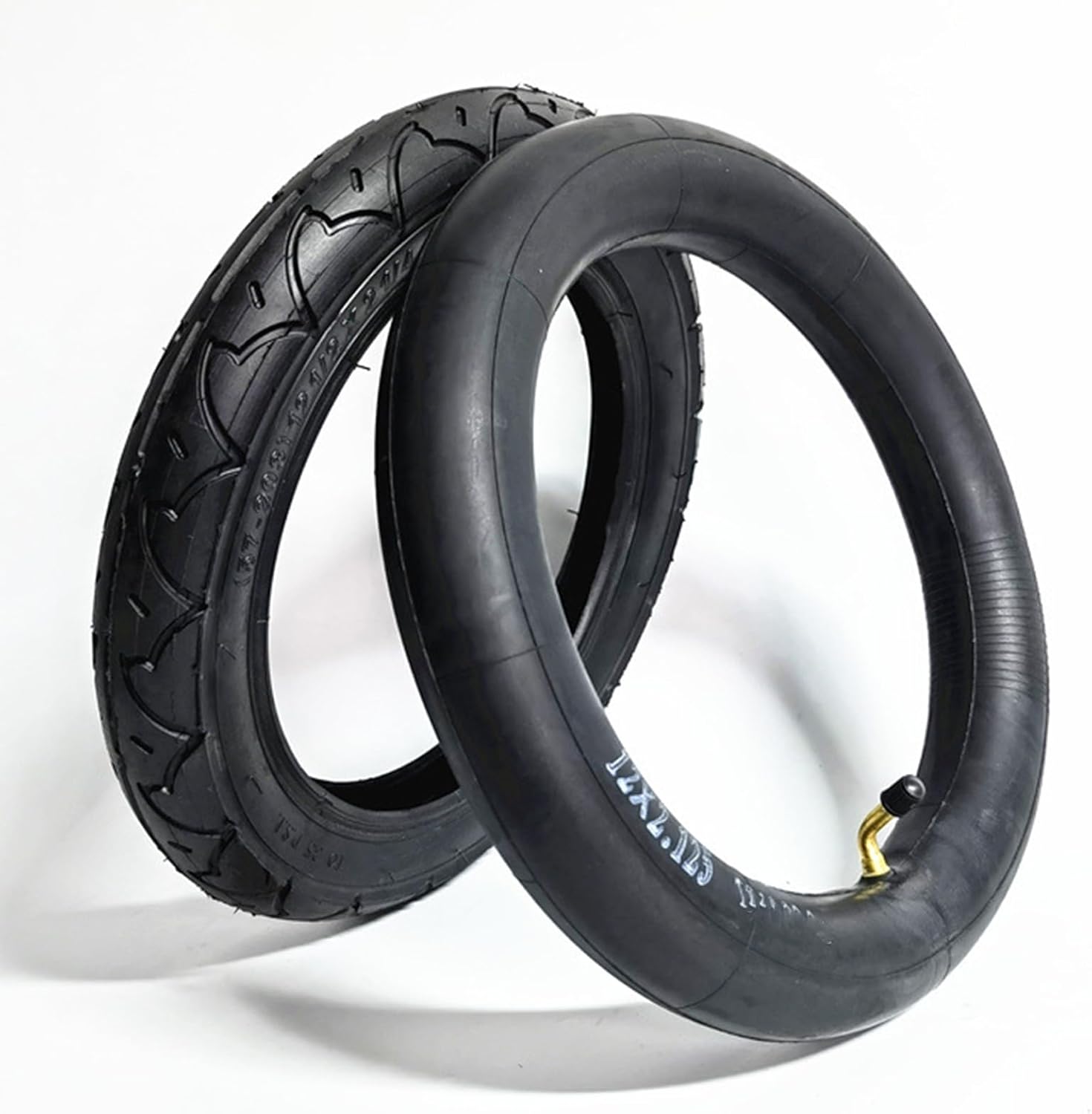 , 12 1/2x2 1/4 Anti-skid wear-resistant inner and outer tires, for 12" baby cage/stroller tire replacement