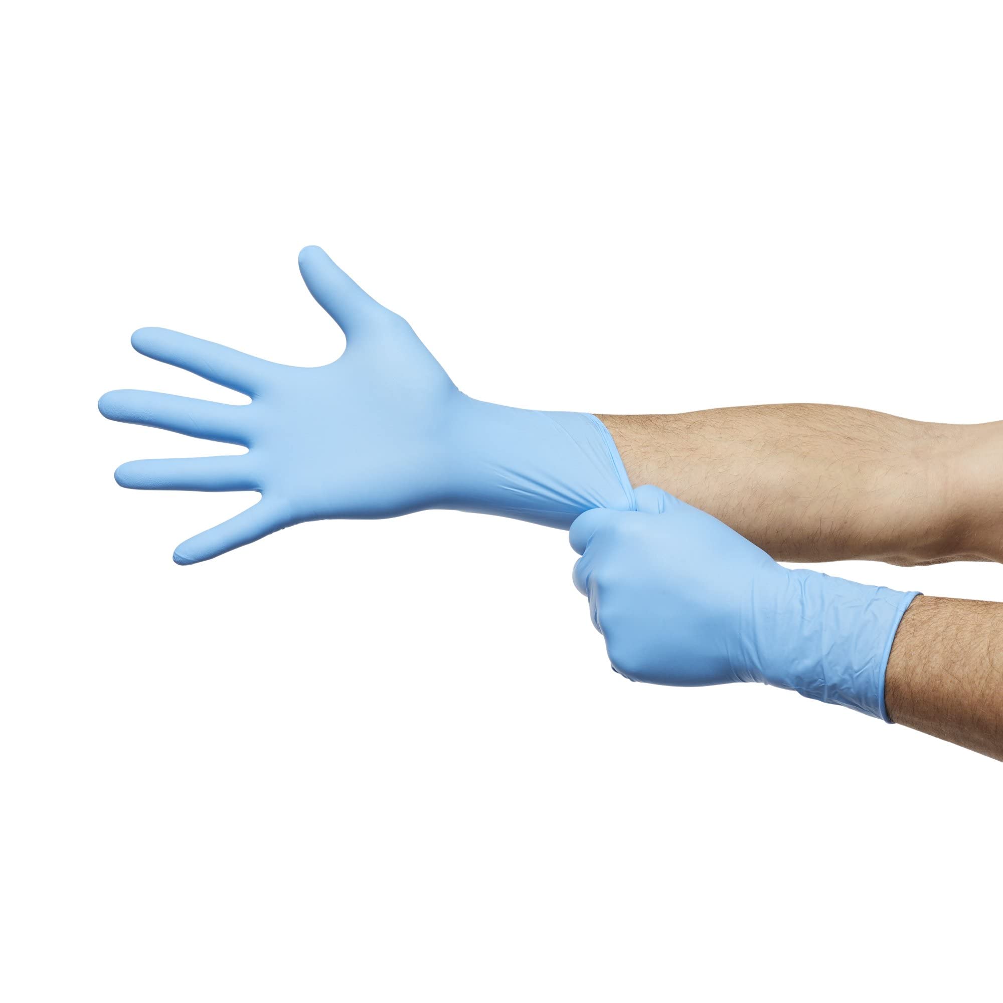 McKesson Confiderm 6.5CX Nitril-Untersuchungshandschuhe, latexfrei, Chemo-getestet, unsteril, Blau, 100 Stück, 1 Box