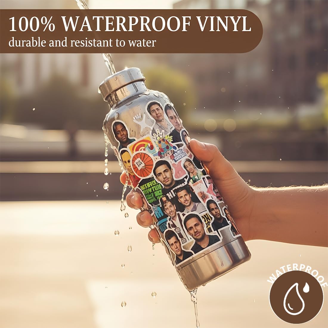 100 pezzi di adesivi divertenti, stickers Meme, adesivi Meme classici, graffiti in vinile per laptop, skateboard, auto, valigie, adolescenti e adulti (A)