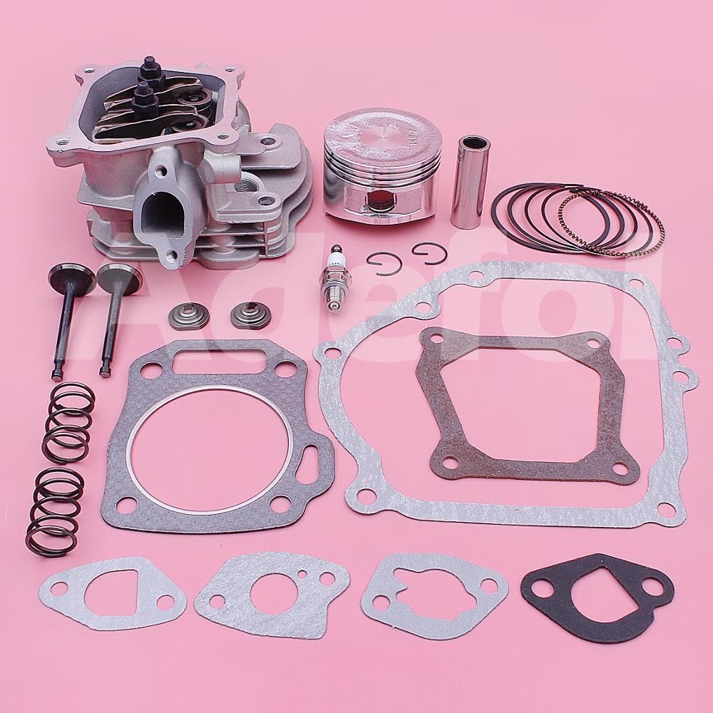 Kit de pistón la Junta Cabeza del Cilindro for Honda GX160 5.5hp Motor 14721 -Zf1-000, 14711-zf1-000 W Retenedor Resorte válvula Escape admisión Piezas de jardín
