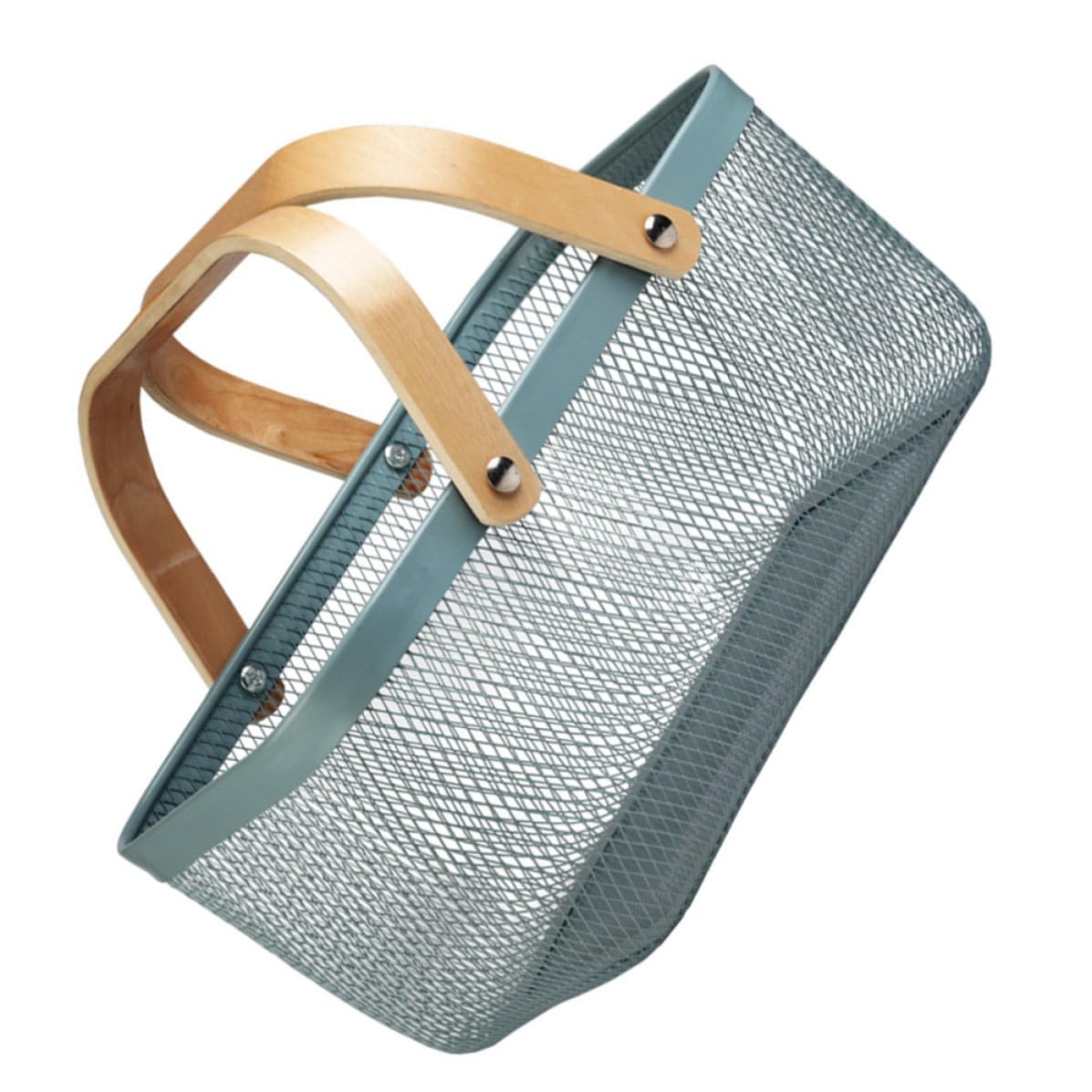 Panier de rangement chic bleu pour la maison et l'école