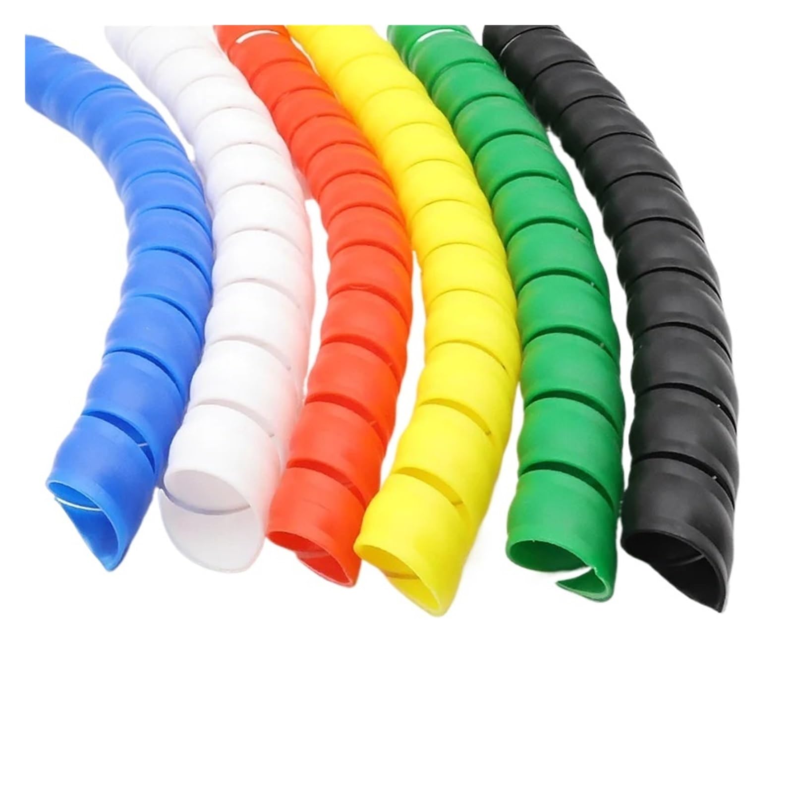 Protezione for cavi, guaina isolante flessibile a spirale for organizzatore di cavi da 2 m, 8/10/12 mm.(Green,10mm)