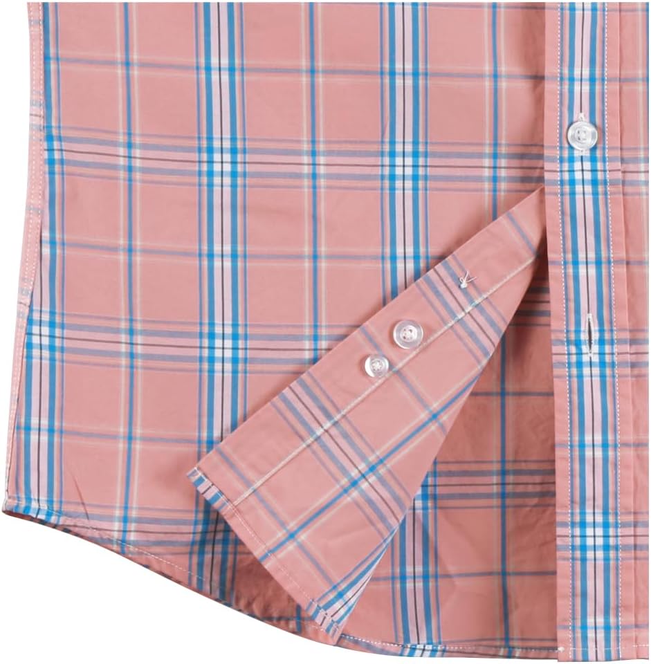 AVANZADA Men's Plaid Long Sleeve Button Down Slim Fit Shirts Dress Shirt - Image 5