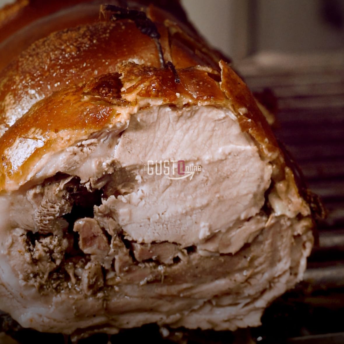 Tronchetto di Porchetta di Ariccia IGP 3 kg circa, Prodotto Artigianale Tipico, Premiata da Gambero Rosso