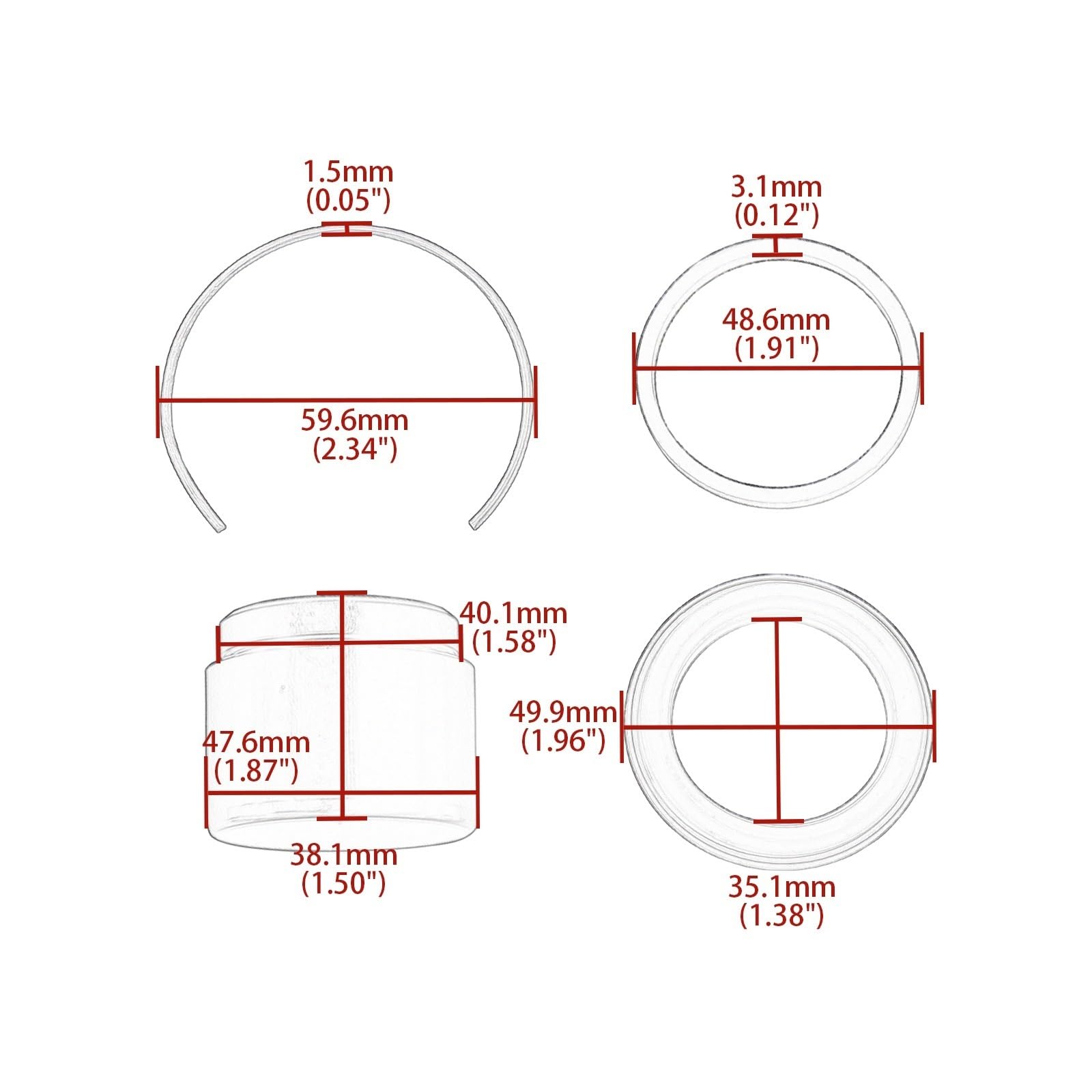Arretratore Pistoncini Kit di revisione Pinza Freno Posteriore 44946-86 Adatto per Harley Sportster XL Dyna FXD Softail Fat Boy Touring Road King Electra Glide 87-1999 Pistone del Freno