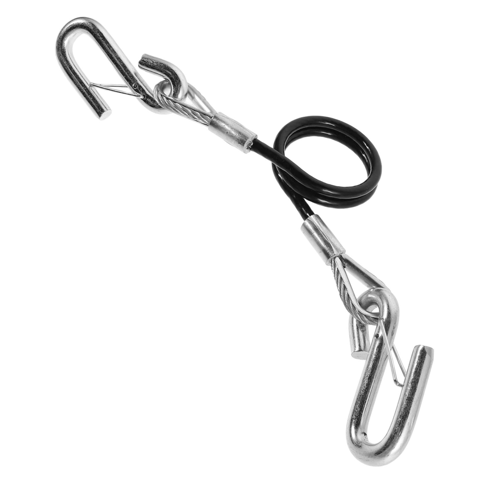 Câble de sécurité remorque acier robuste câble aux chocs avec crochets Amosfun - 8