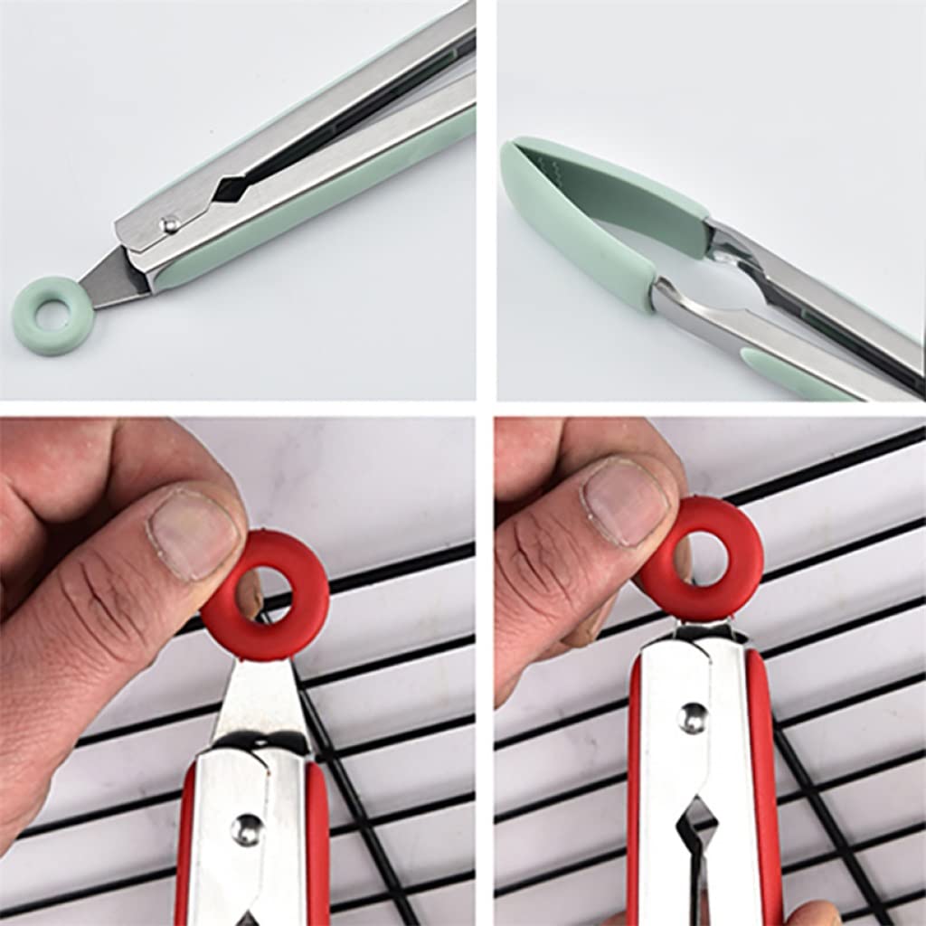 2 Pièces Pinces de Cuisine Pinces Alimentaires Pinces de Service pour la Cuisine Outils de Barbecue Accessoires Ustensiles de Cuisine (Couleur : A, Taille (C comme Le Montre l'image)