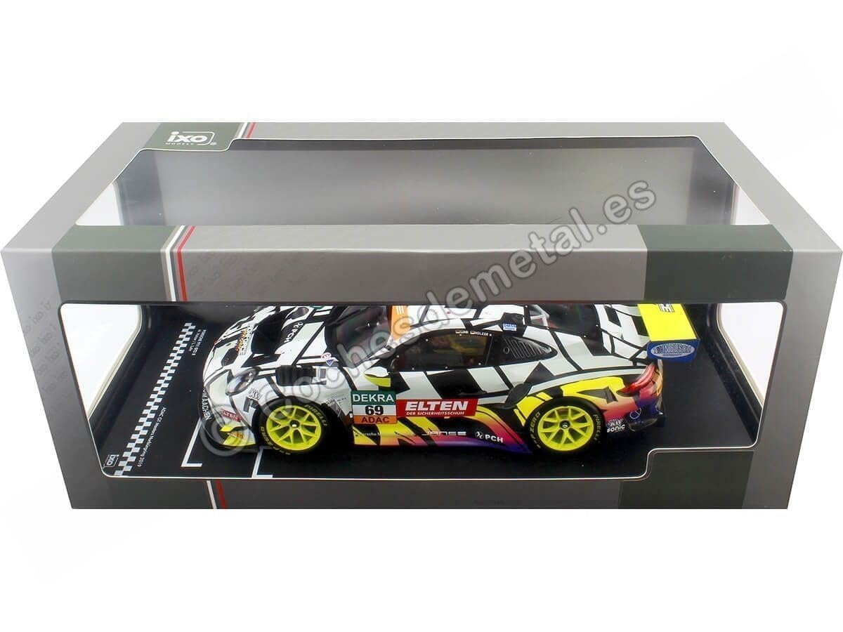 Ixo- Miniaturowy samochód kolekcjonerski, LEGT18045, biały/czarny/żółty