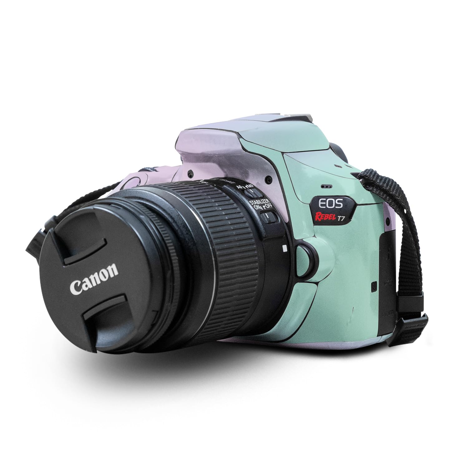 Skin Compatible with Canon EOS Rebel T7 Camera - Cotton Candy - Premium 3M Vinyl Protective Wrap Decal Cover - Easy to Apply | Crafted in The USA by