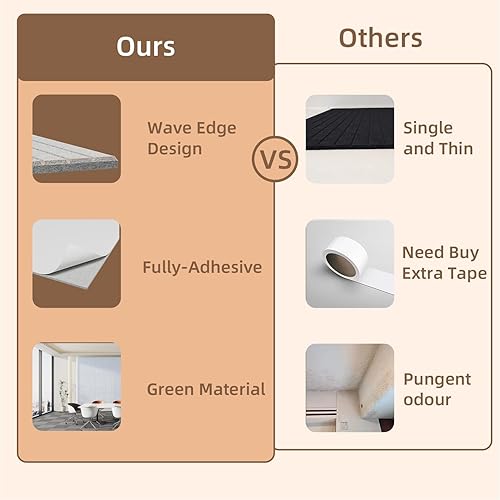 Miniatura 3 de Paneles de pared acústicos grandes a prueba de sonido para paredesfibra gruesa autoadhesiva absorbente de sonido para cancelación de ruido y