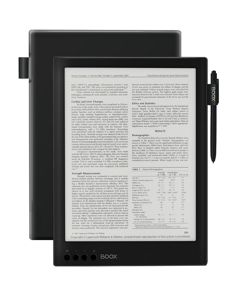 BOOX Max Carta E-Reader, 13.3 Inch Glare-Free Flexible Screen, 16GB Audio Book with Wi-Fi Bluetooth