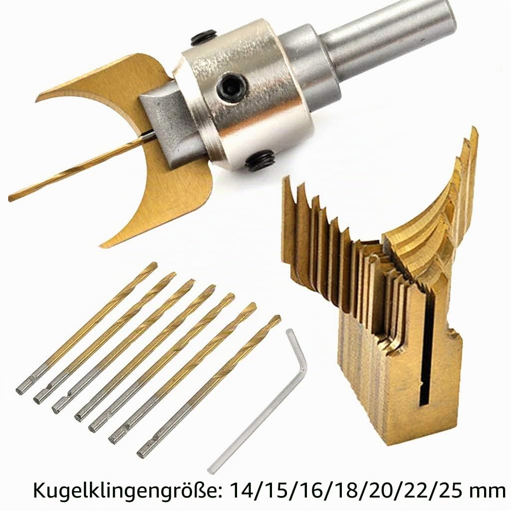 Hartmetall-Kugel-Bits Klinge Holzbearbeitung Fräser Formwerkzeug Buddha Perlen Fräser Handgefertigte Werkzeuge Sets