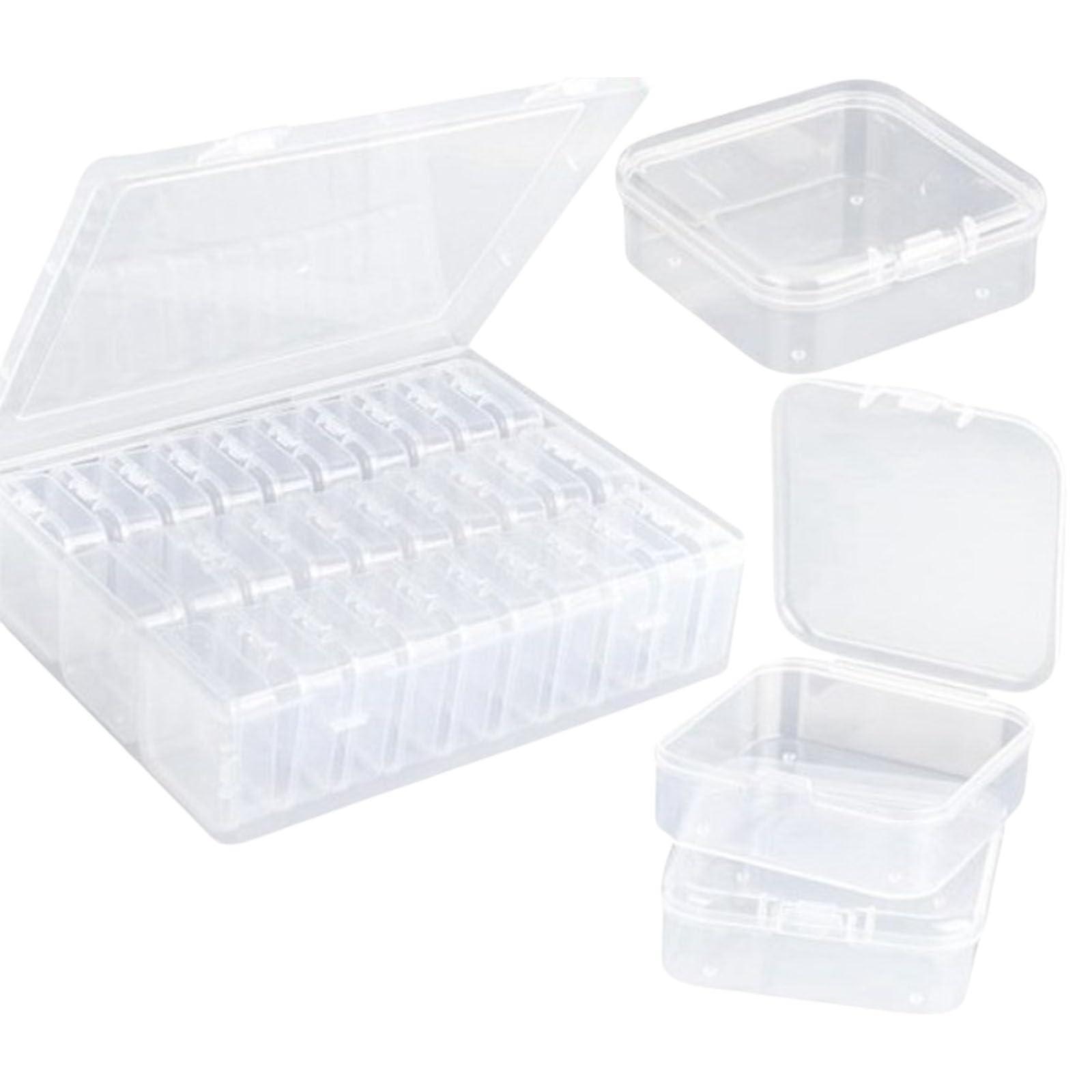 Tsophreniq Transparency Bead Organiser Box with Multiple Compartments for Craft Supplies and Accessories Storage Transparency Bead Organiser Box