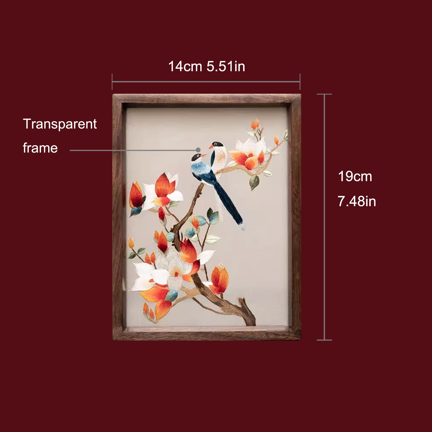 Amazon.co.jp: HangErFeng シルク両面刺繍中国絵画パターン