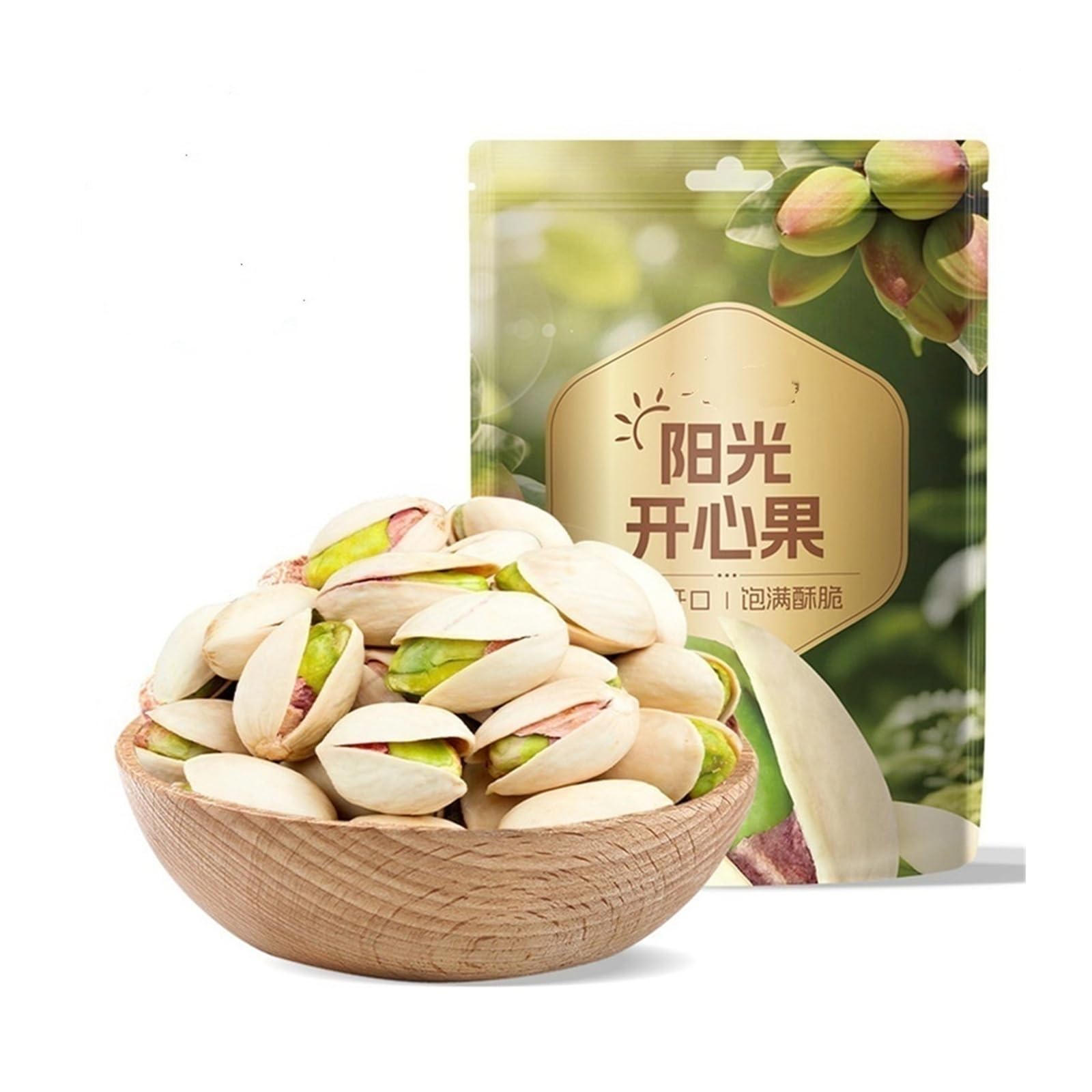 100g de pistachos grandes cuidadosamente seleccionados, regordetes y jugosos, de textura crujiente y sabor dulce y aromático(3bag)