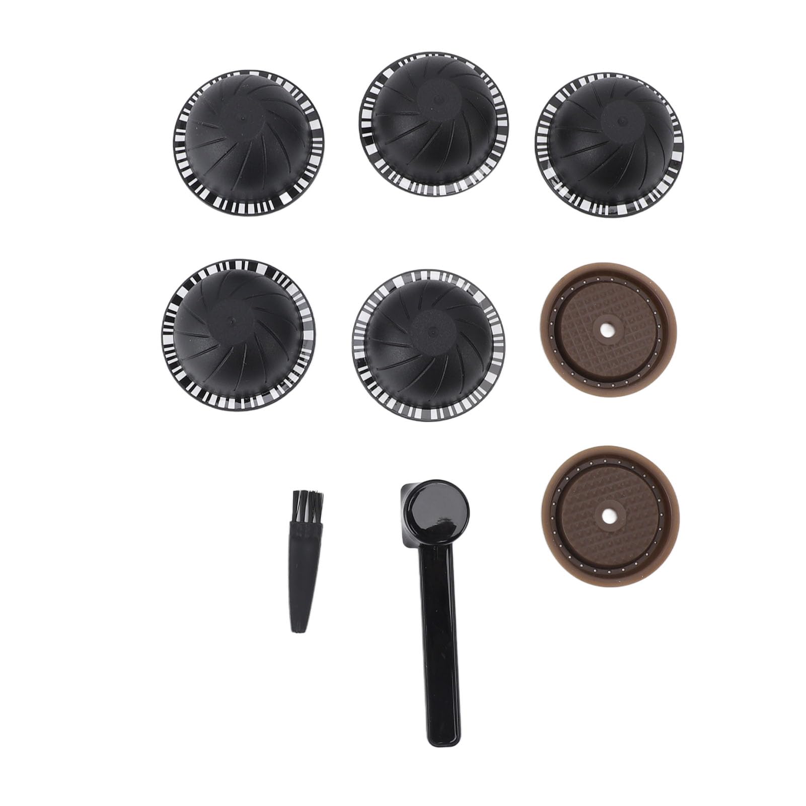 Kit de capsules réutilisables et dosettes de café DIY vides avec brosse