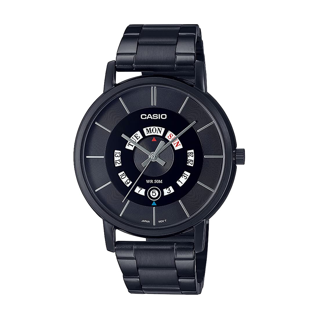 Casio Men Stainless Steel Analog Black Dial Watch-Mtp-B135B-1Avdf, Band Color-Black (B0C1441QTN) Amazon Price History, Amazon Price Tracker