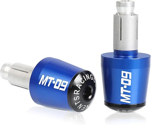 Miniatura 5 de Empuñaduras de manillar de motocicleta de 78 pulgadas, 0.866 in, extremos de la barra de la manija del extremo, tapón deslizante para Yamaha MT-09