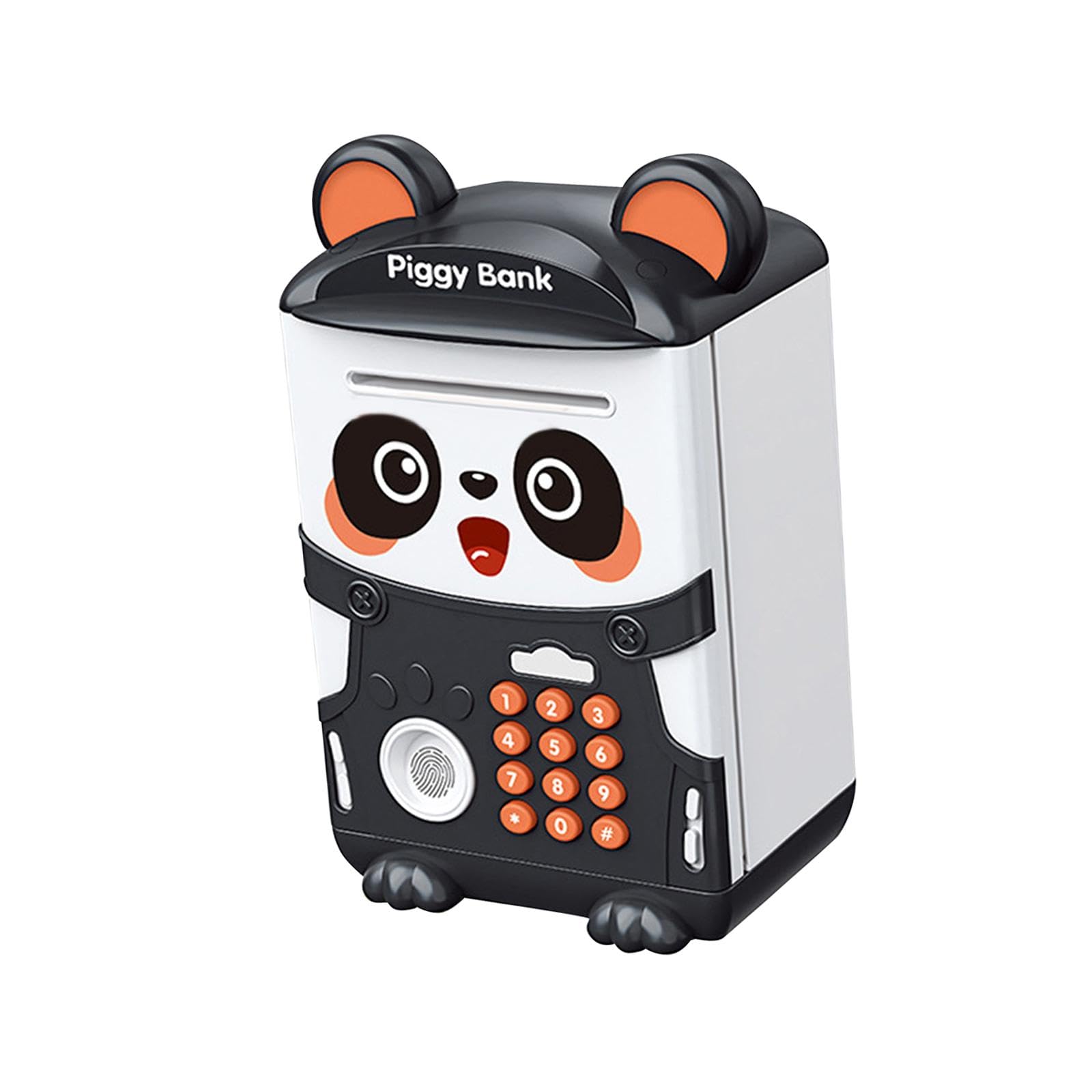 Amazon | Qialexicon パンダ貯金箱 高度なセキュリティ機能 模擬ATM